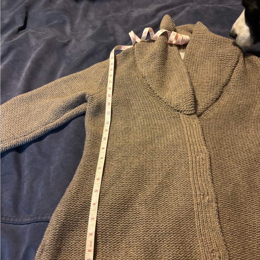 Poetry Taupe Shawl Collar Cardigan - Picture 9 of 9